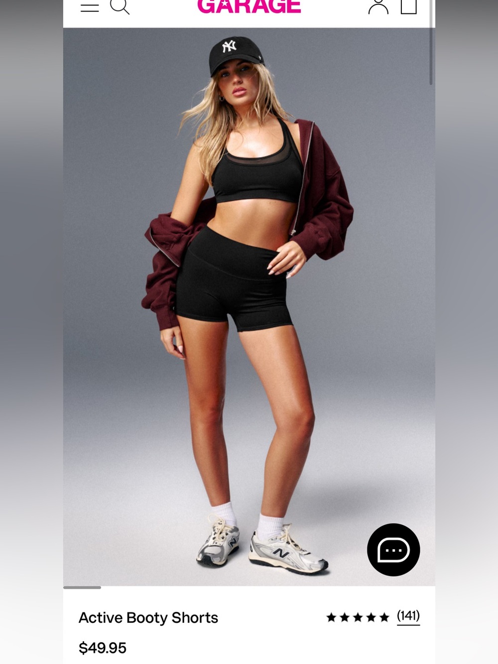 NWT garage active booty shorts